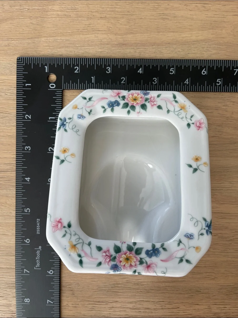 2.5x3.5 Picture Frame Floral Flower Porcelain Japan Size 4.5x5